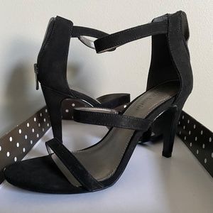 Black 3 Strap Heels